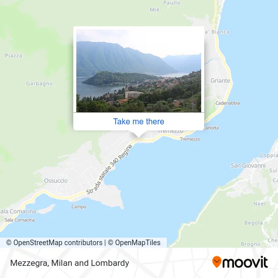 Mezzegra map