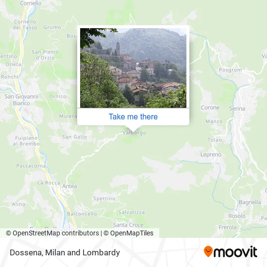 Dossena map