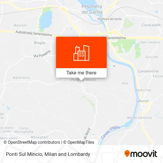 Ponti Sul Mincio map