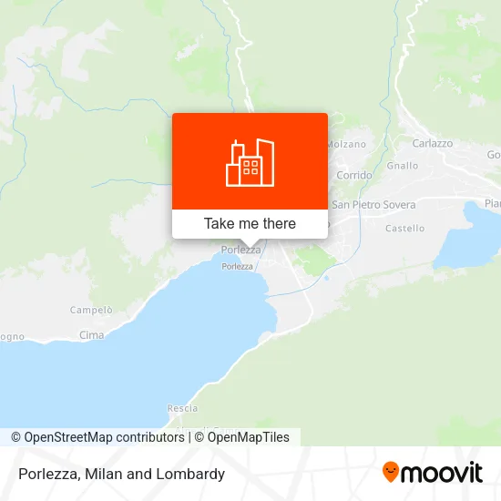 Porlezza map