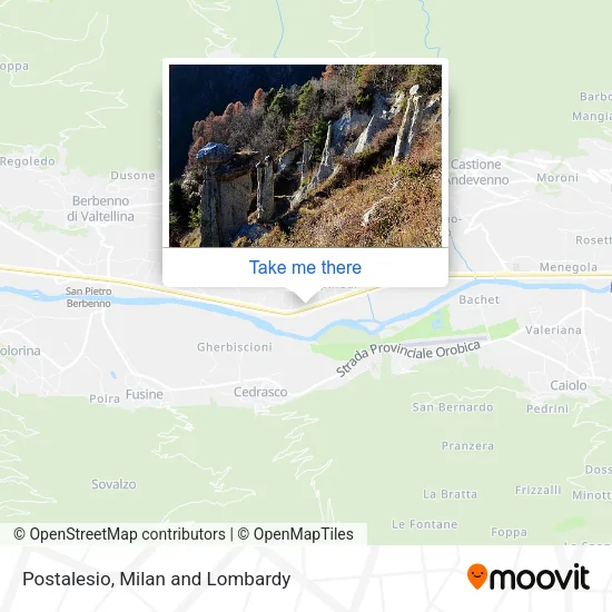 Postalesio map