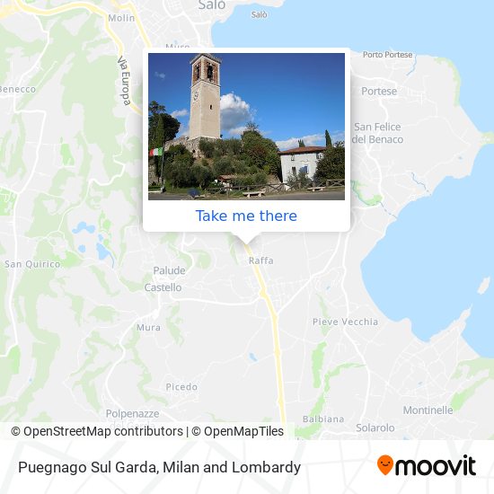 Puegnago Sul Garda map
