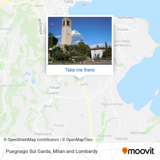Puegnago Sul Garda map