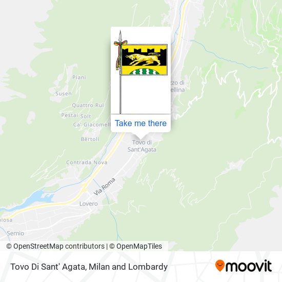 Tovo Di Sant' Agata map