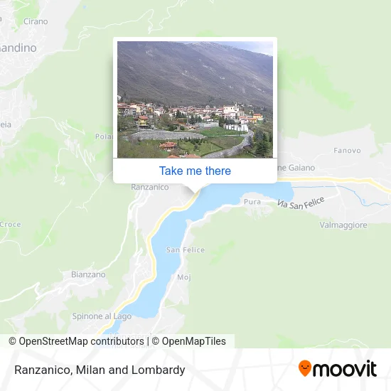 Ranzanico map