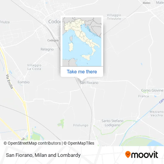 San Fiorano map