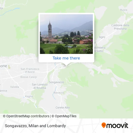Songavazzo map