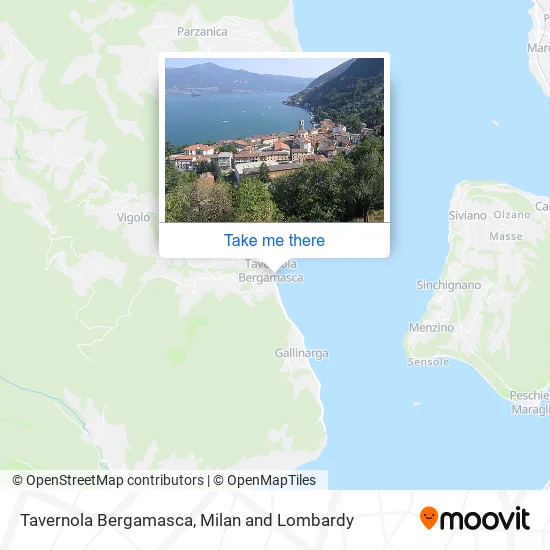 Tavernola Bergamasca map
