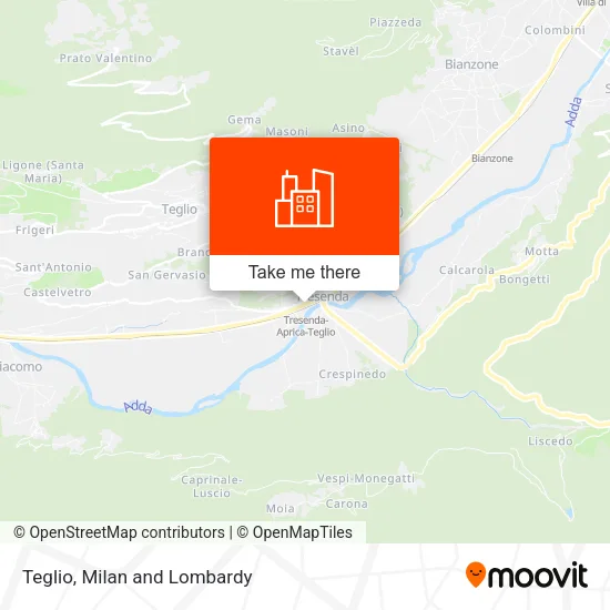 Teglio map