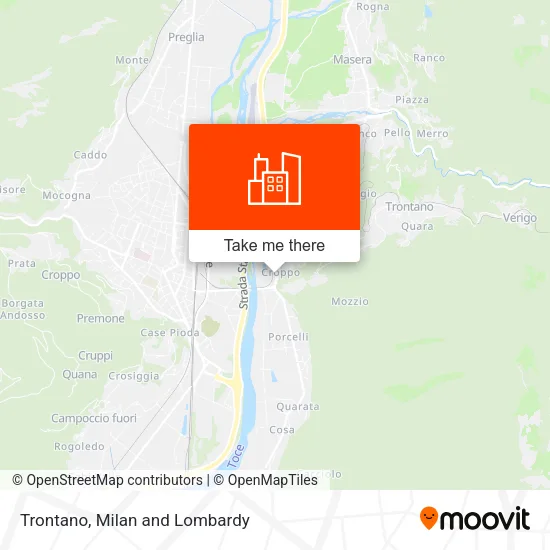 Trontano map