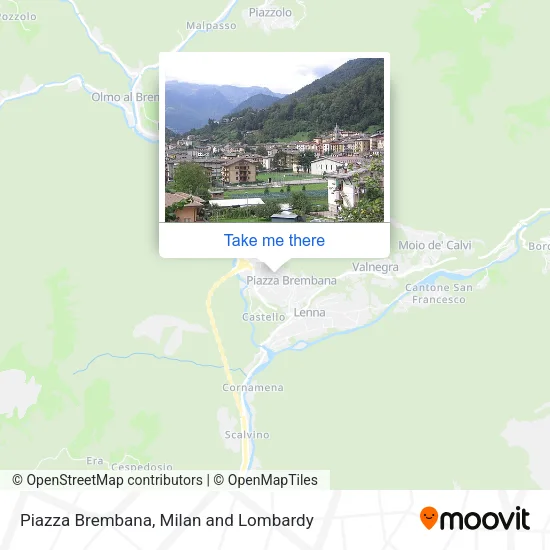 Piazza Brembana map