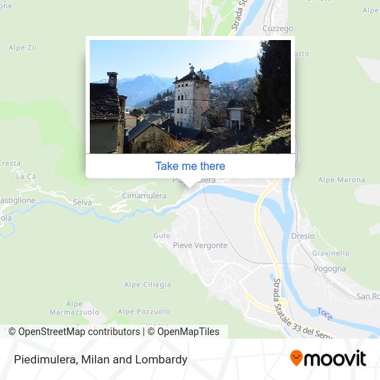 Piedimulera map