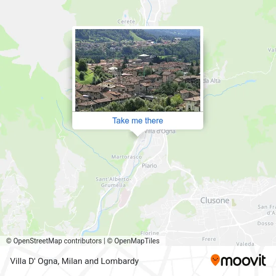 Villa D' Ogna map