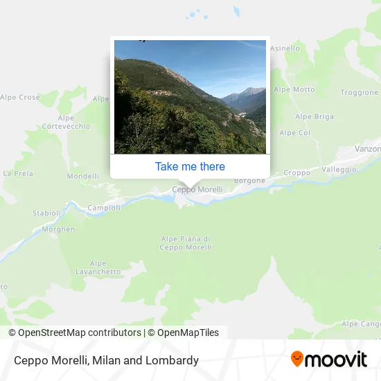 Ceppo Morelli map