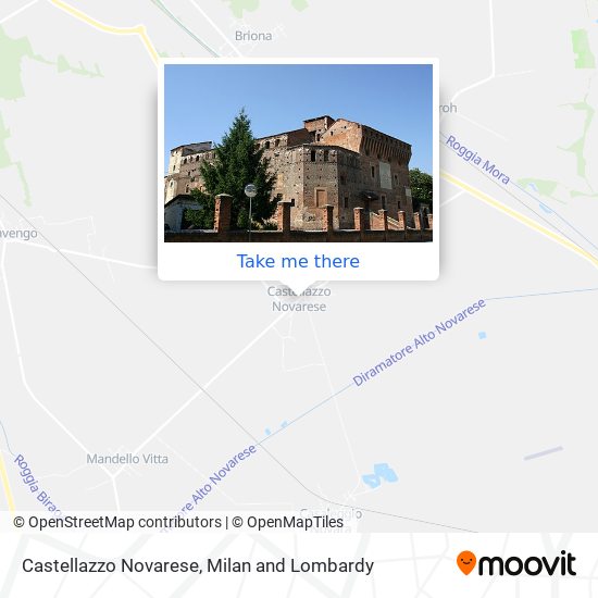 Castellazzo Novarese map