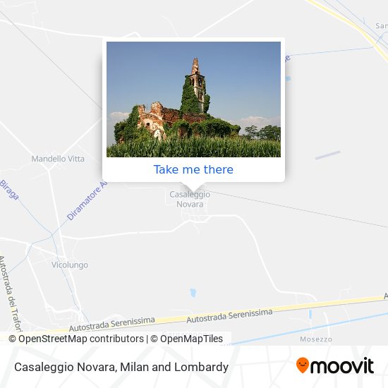 Casaleggio Novara map