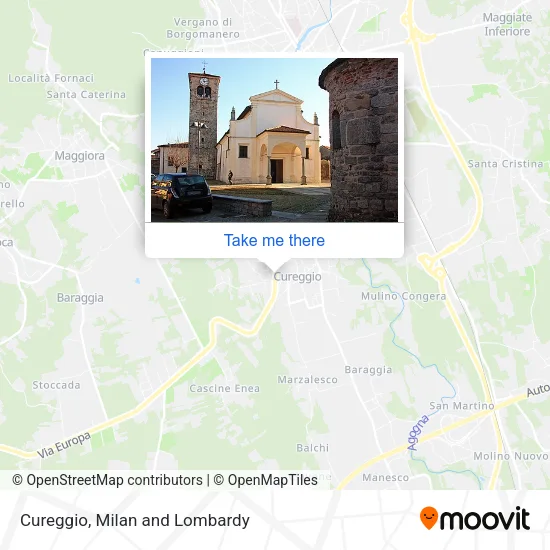 Cureggio map