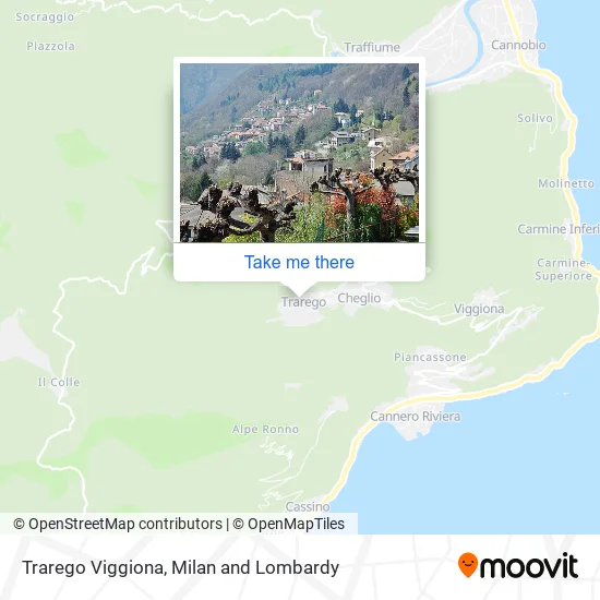 Trarego Viggiona map
