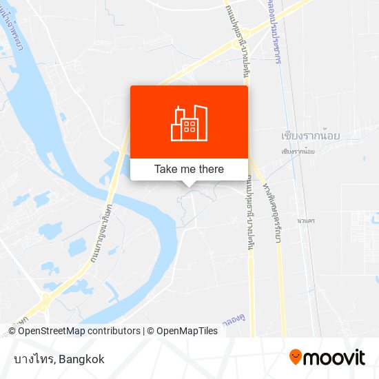 บางไทร map