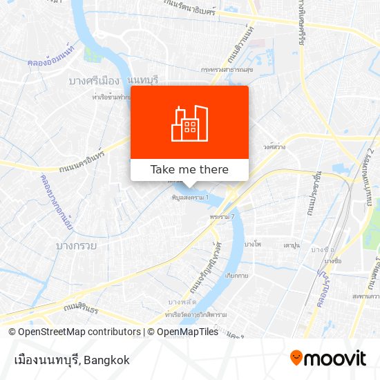 เมืองนนทบุรี map