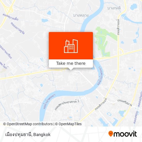 เมืองปทุมธานี map
