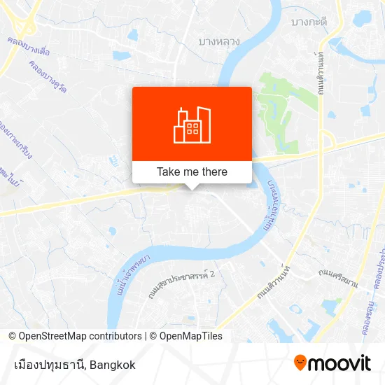 เมืองปทุมธานี map