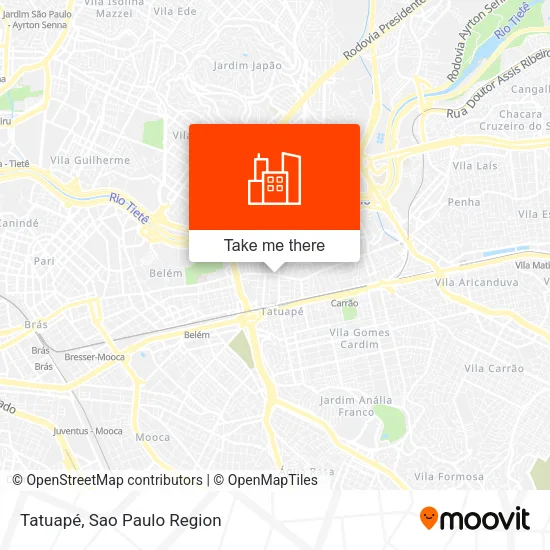 Tatuapé map