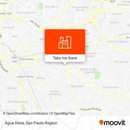 Água Rasa map