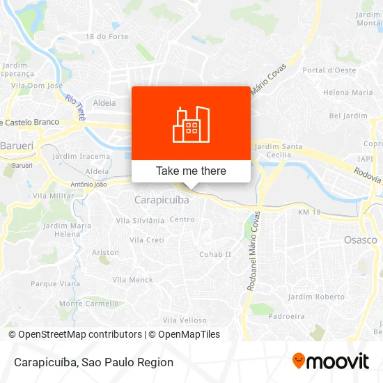 Carapicuíba map
