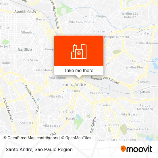 Santo André map