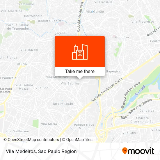 Vila Medeiros map
