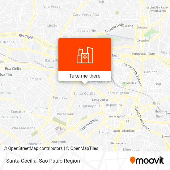 Santa Cecília map