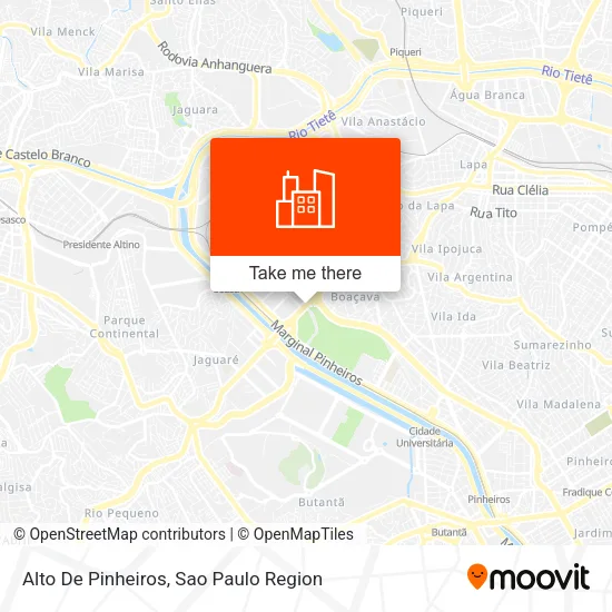 Alto De Pinheiros map