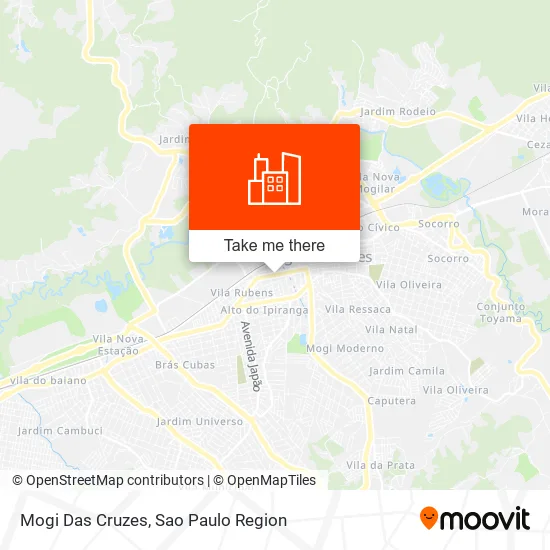 Mogi Das Cruzes map