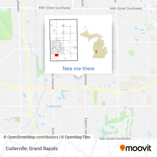 Cutlerville map