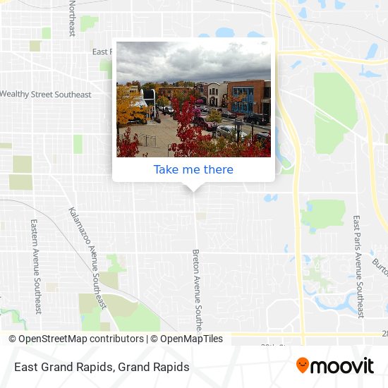 Mapa de East Grand Rapids