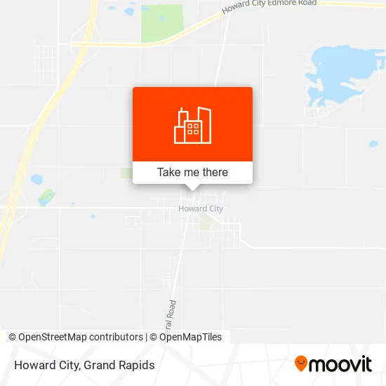 Howard City map