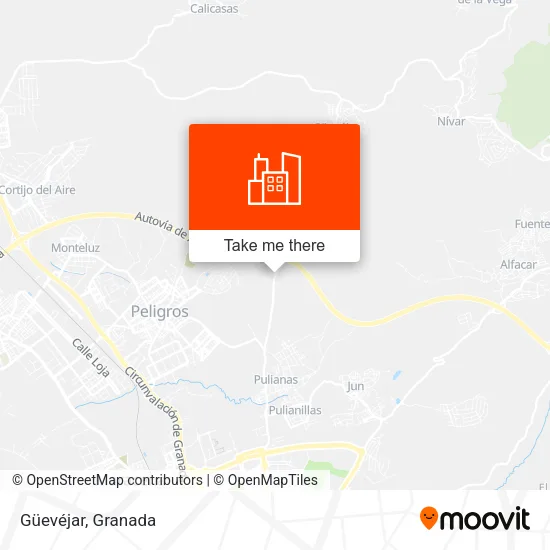 Güevéjar map