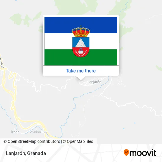 Lanjarón map