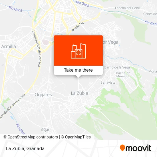 La Zubia map