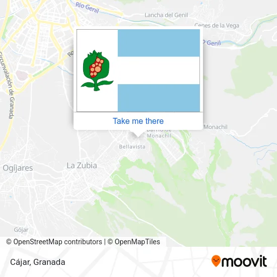Cájar map
