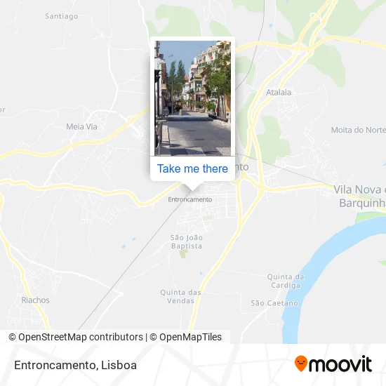Entroncamento map