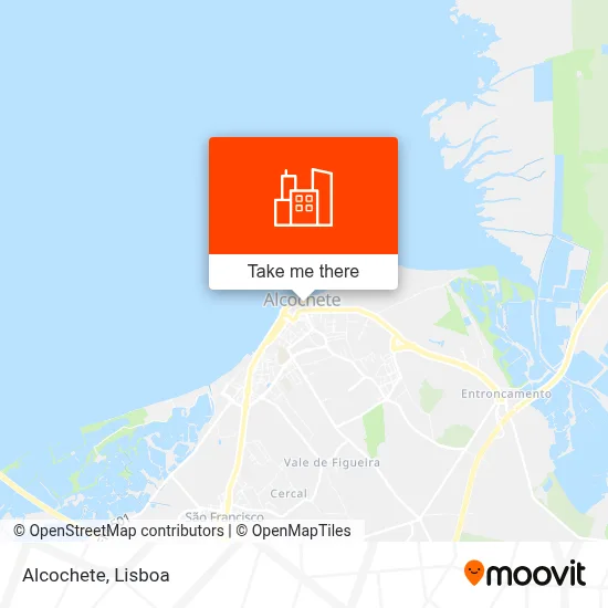 Alcochete map