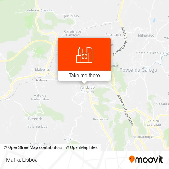 Mafra map