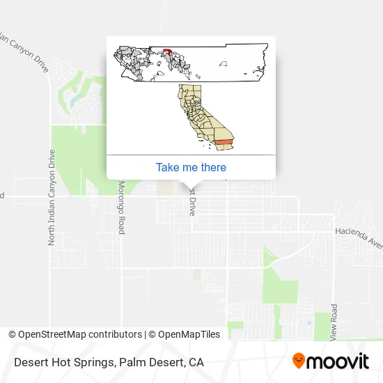 Desert Hot Springs map