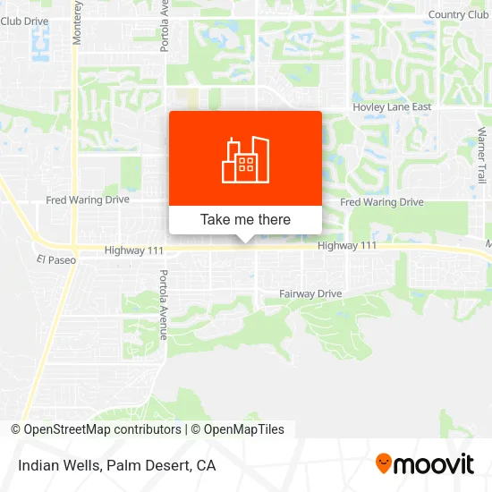 Indian Wells map