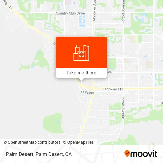 Palm Desert map