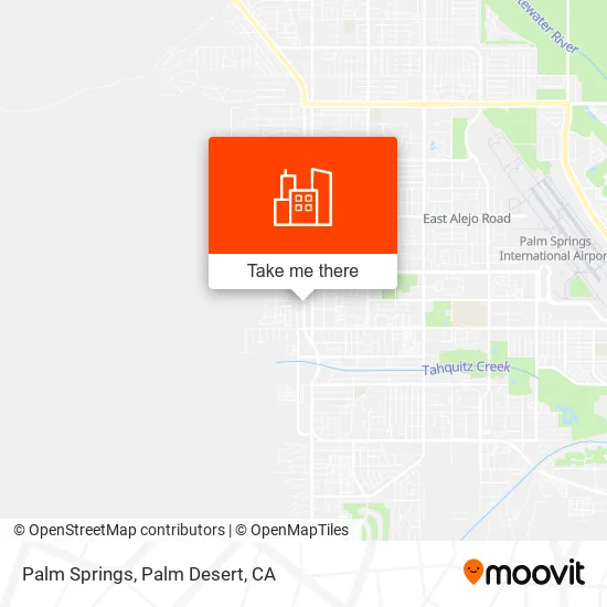 Palm Springs map