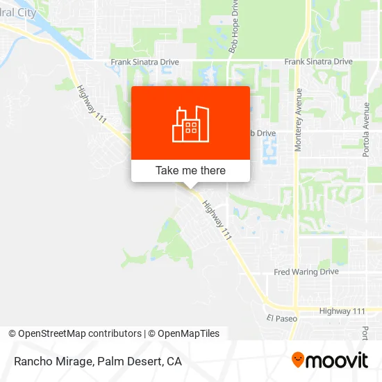 Rancho Mirage map