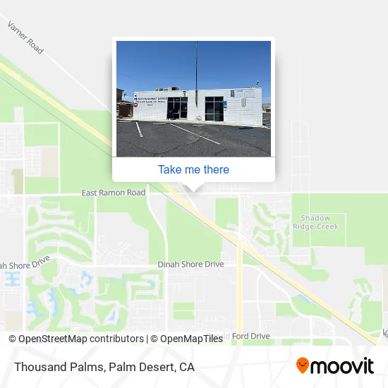 Thousand Palms map